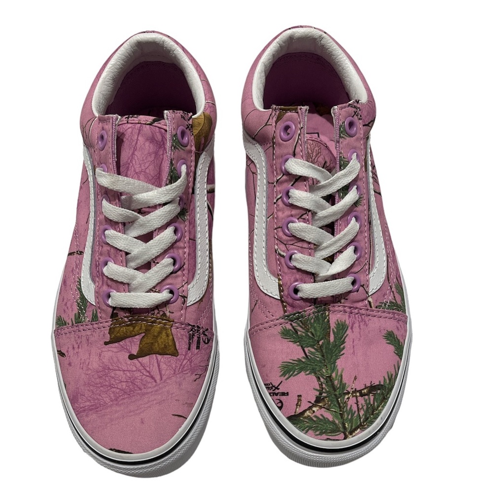 NWT VANS/OLD SKOOL /purple/dry leaves design./Unisex/ Size 7 women’s /5.5 M🍂 - Picture 2 of 5
